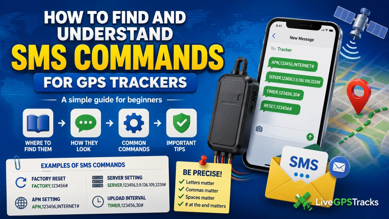 SMS commands understanding en