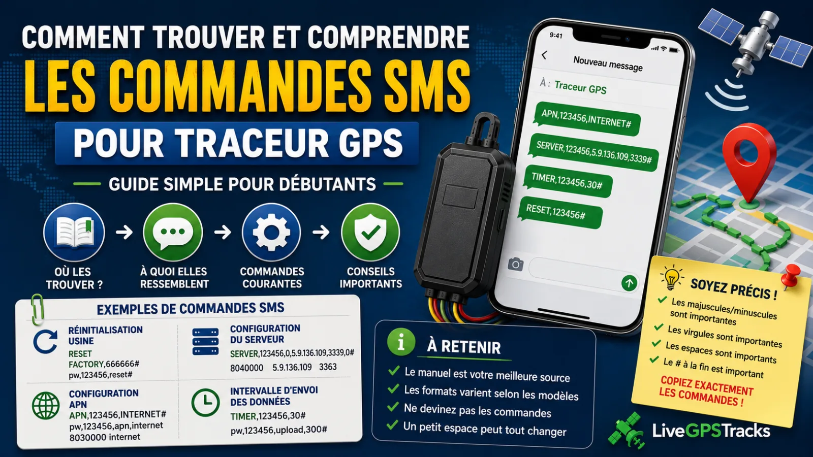 SMS commands understanding fr